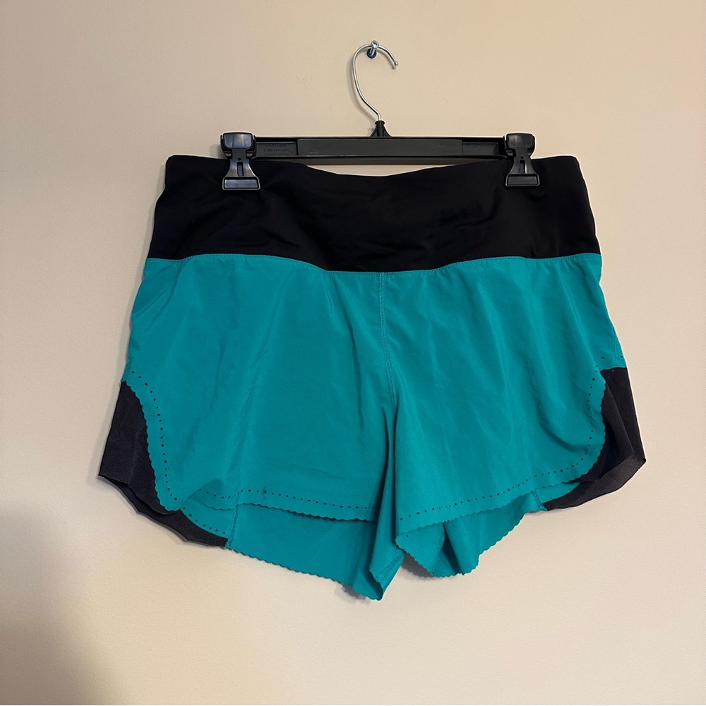 Lululemon Teal and Black Shorts